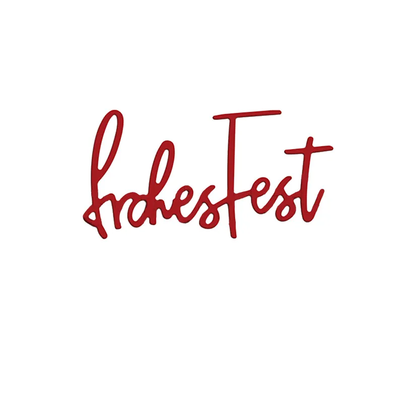 Немецкая фраза FrohesFest металлические высечки счастливый праздник с фразой для
