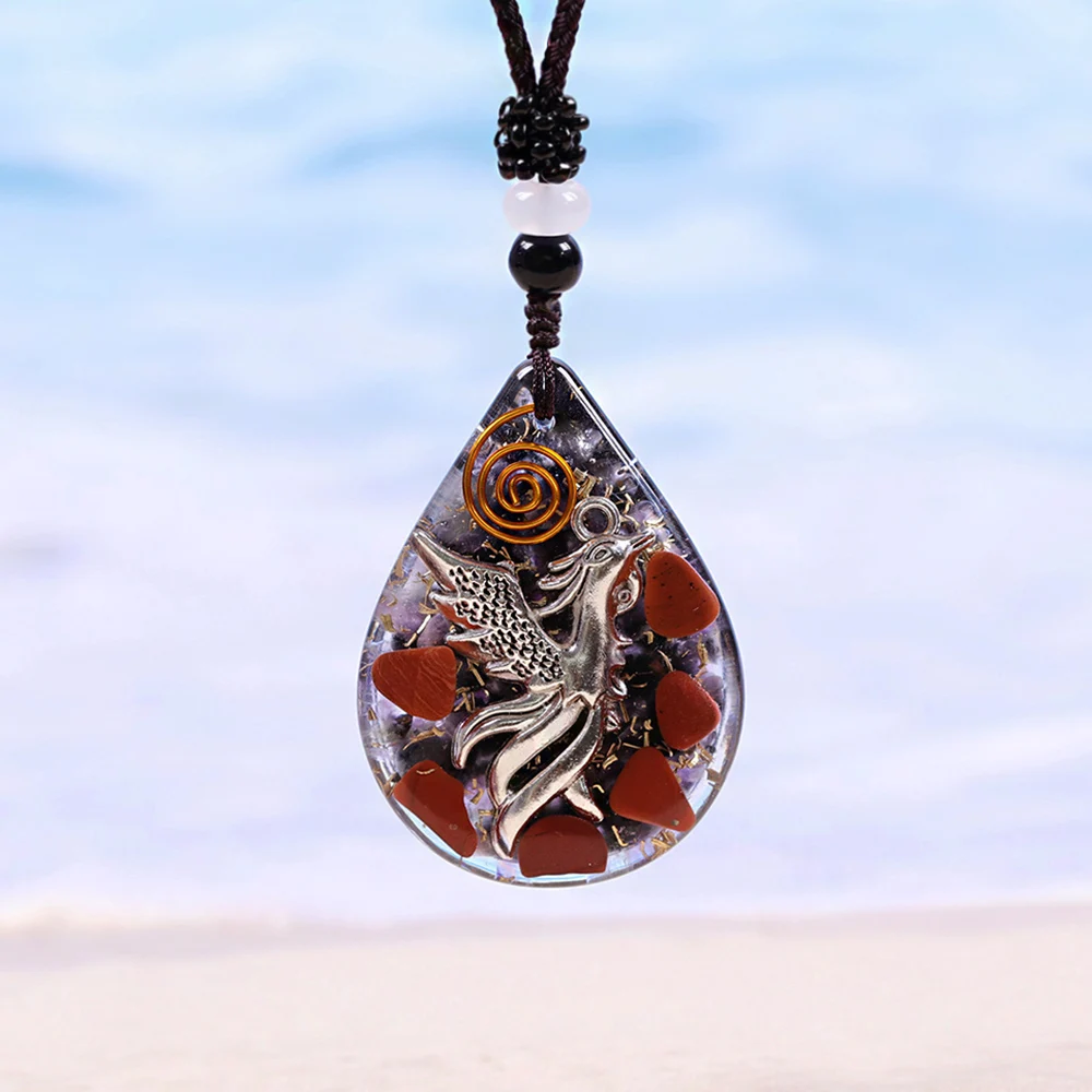 

Bird Necklace Healing Quantum Totem Pendant Necklace for Women Spiritual Energy Gemstone Necklace Meditation gothic Jewelry