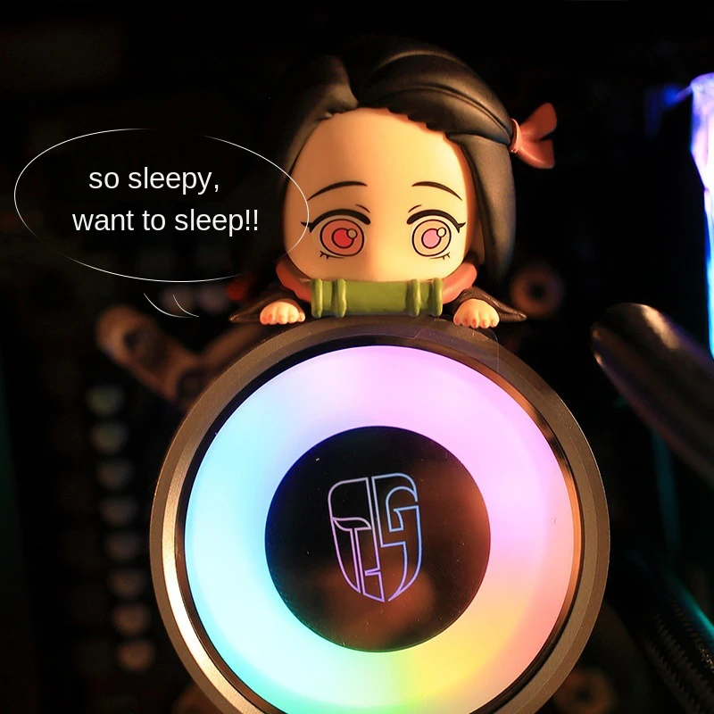 

Anime Demon Slayer Yosuga No Sora Q Version Cartoon Cute Kawaii Car Decoration Statue PVC Action Figure Collection Model Toys