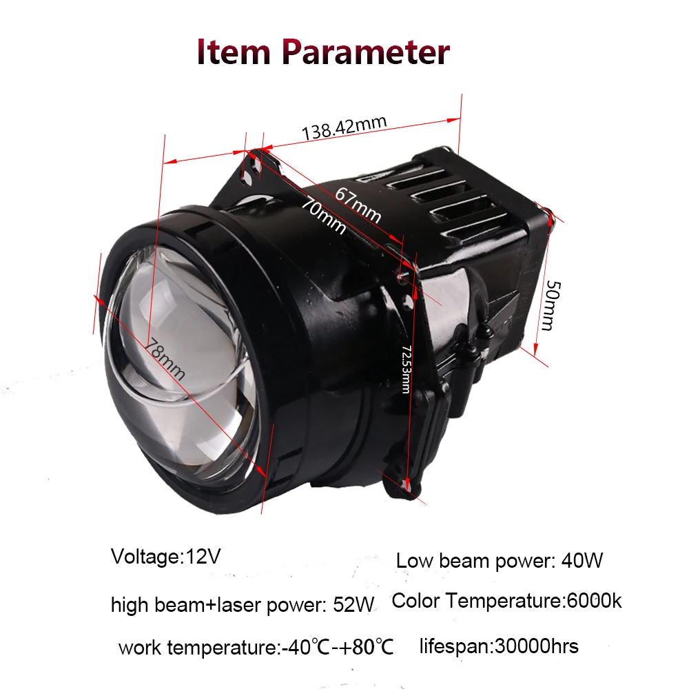 SANVI автомобиля Bi светодиодный & лазер линзы прожекторного типа головной