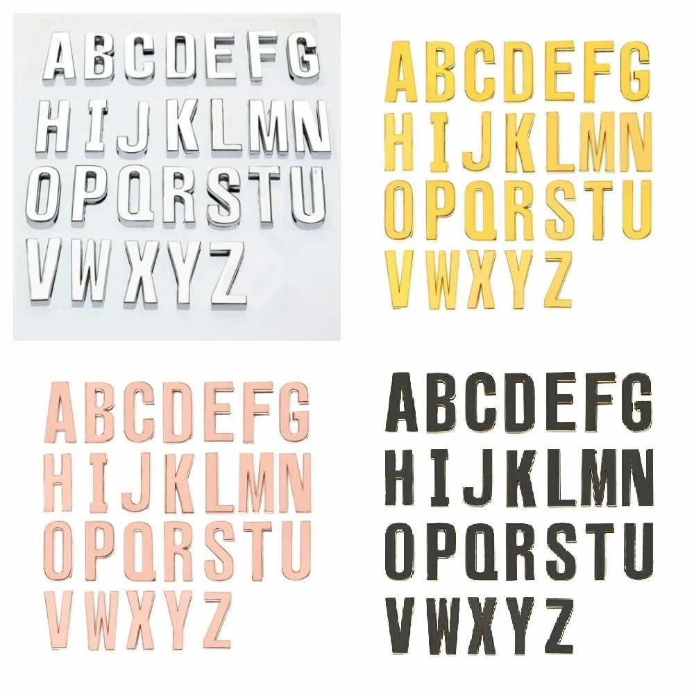 26 шт. простые направляющие буквы с английским алфавитом DIY Подвески внутренний