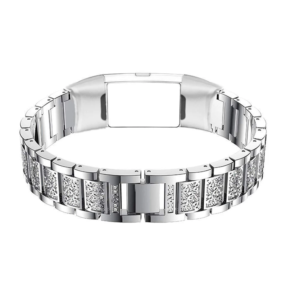 

Wrist Straps Solid Gift Jewelry Durable Practical Stainless Steel Flexible Adjustable Watch Band Unisex For Fitbit Charge 3