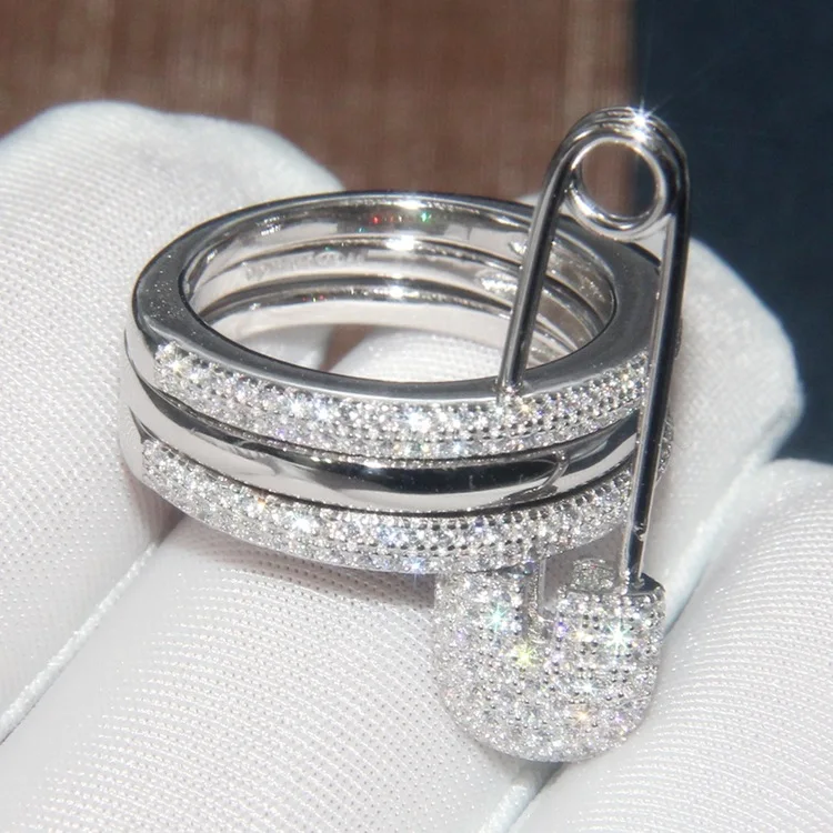 Новый дизайн в одном стиле Три 925 пробы серебро 3 Круги Цвета палец кольцо с