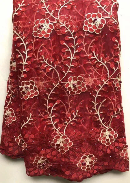 Новая французская молочная шелковая сетчатая кружевная ткань 2021