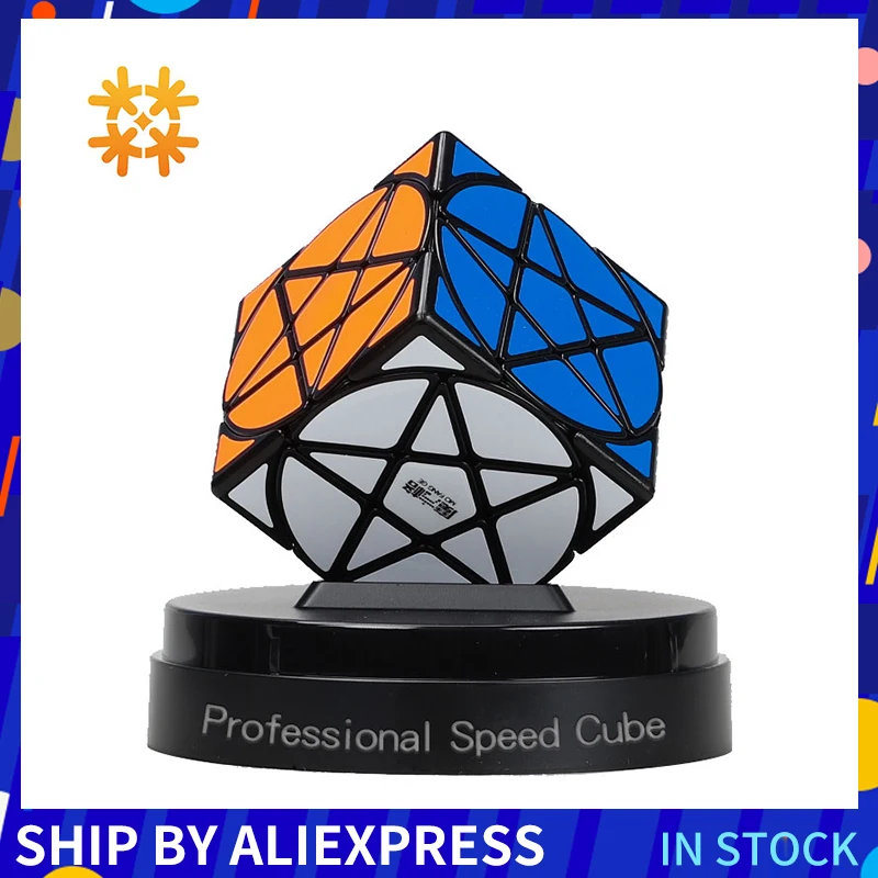 Qiyi Mofangge Pentacle Cube в форме геометрии Звездный куб скоростной кубик - Цена: 2463.63