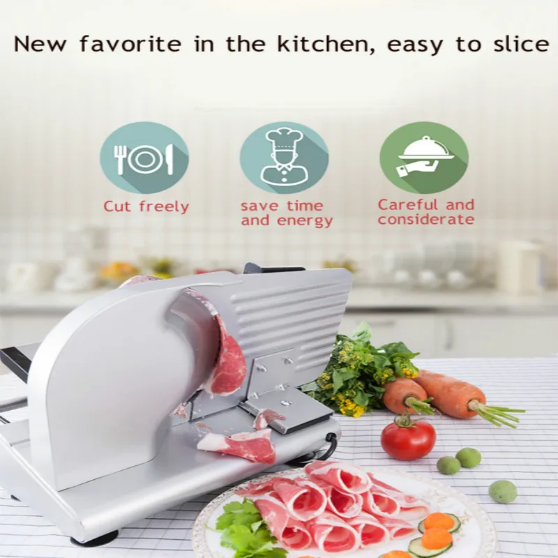 2019 200 Вт Электрический слайсер для мяса Домашний Настольный ягненка овощей хлеба горячего горшка машина