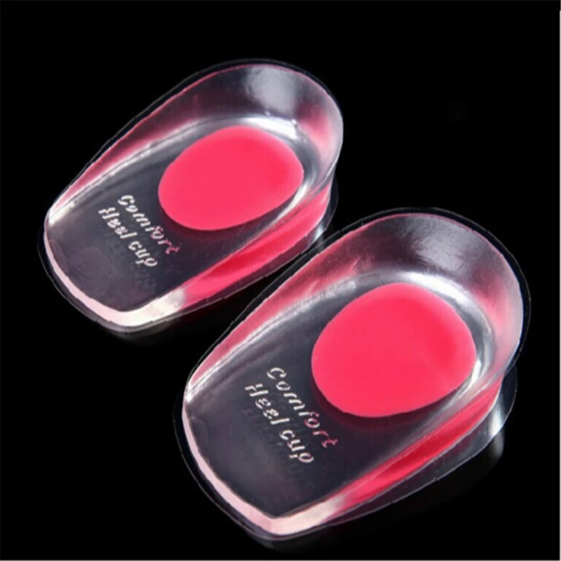 

Heel Pad Silicone Insole Transparent Texture Fits The Heel Insoles Soft Comfortable