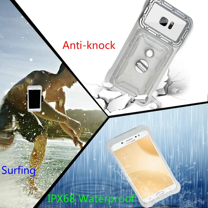 ip68 waterproof case for xiaomi mi 5s 8 lite 9 mi5s mi8 mi9 diving swim outdoorsport tpu cover bag mobile cover for oneplus 6 free global shipping