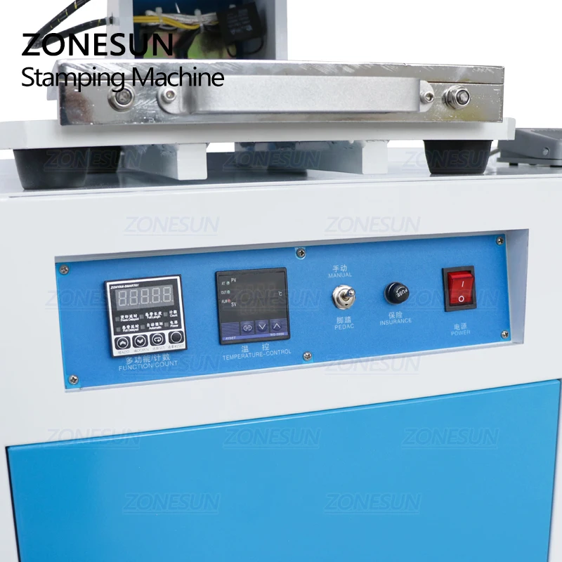 ZONESUN ZS 819C 150x230 мм пневматическая машина для тиснения логотипа и косметики