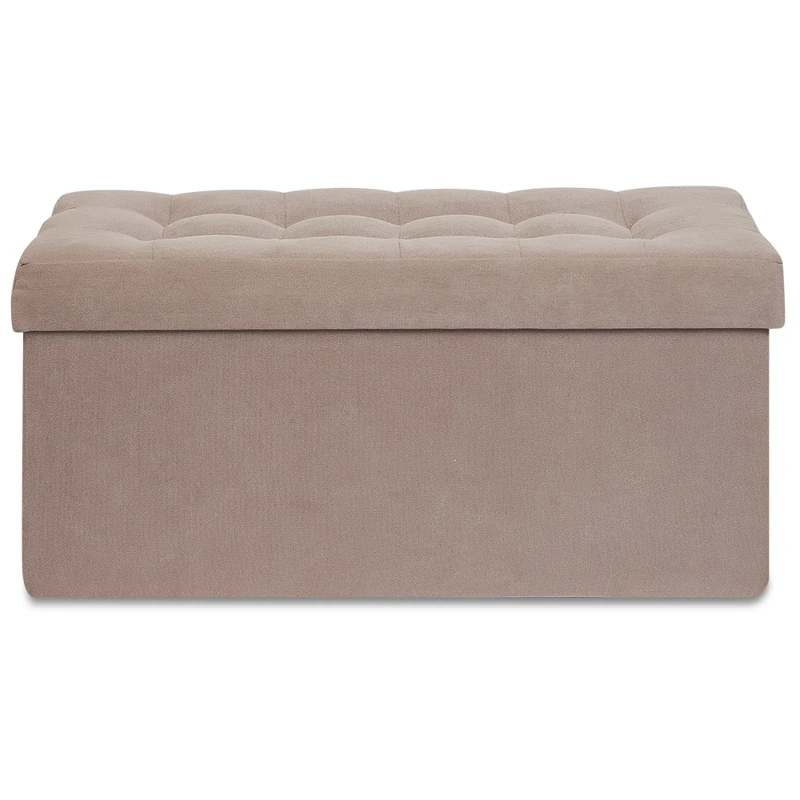 Пуф банкетка складной большой Дели Delicatex какао ящик для хранения детских игрушек