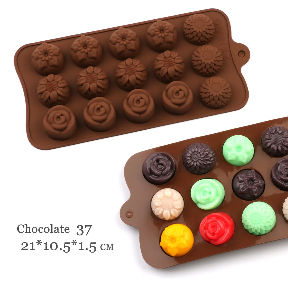 

New Silicone Chocolate Mold 29 Shapes Chocolate baking Tools Non-stick Silicone cake mold Jelly and Candy Mold 3D mold DIY best