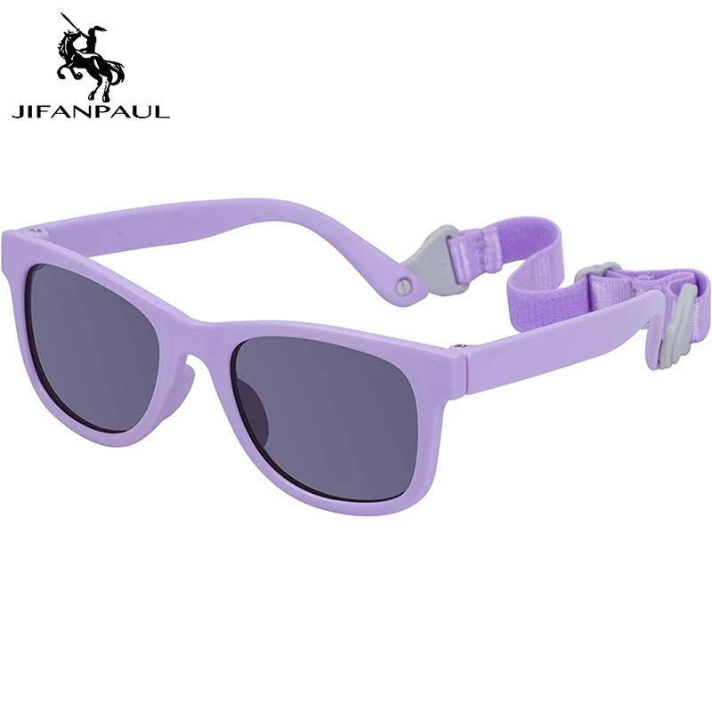 

JIFANPAUL 2021new style children's fashion outdoor leisure soft polarized sunglasses anti-ultraviolet UV400 kids sunglasses