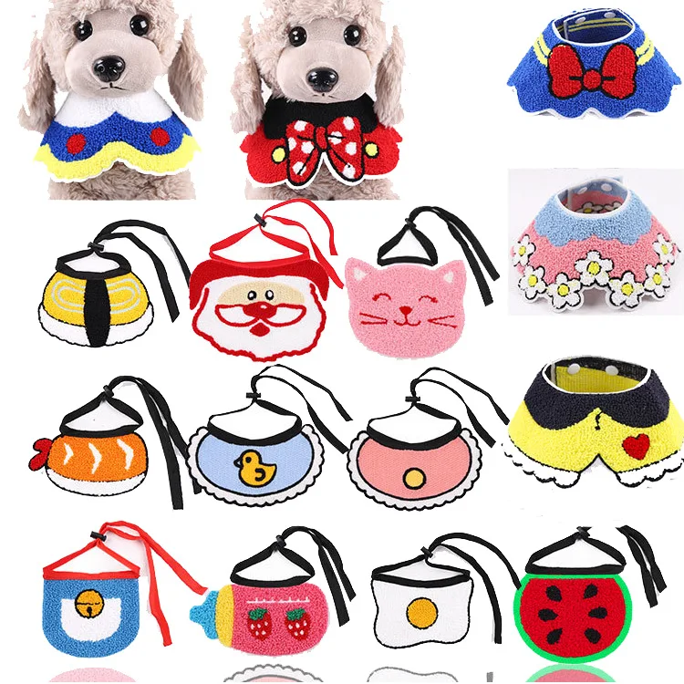

Pet scarf Corgi Dog Bandana Pet Bandana For Dog or Cat woolen WashableBow ties Collar Cat Dog Scarf Dog Accessories