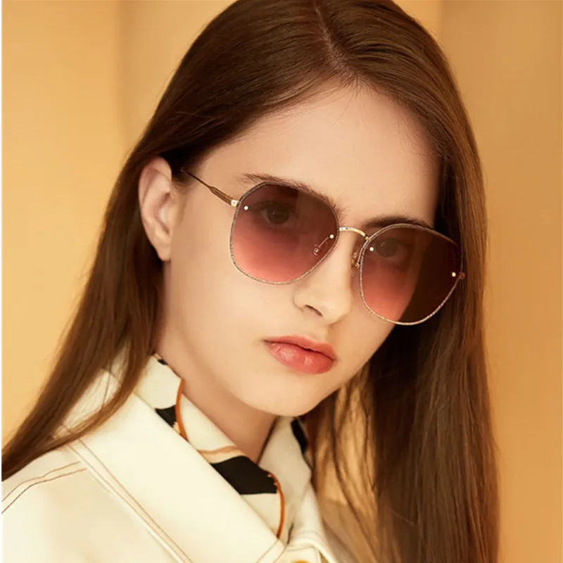 PARZIN Новые солнцезащитные очки для женщин Роскошные женские без оправы Модные
