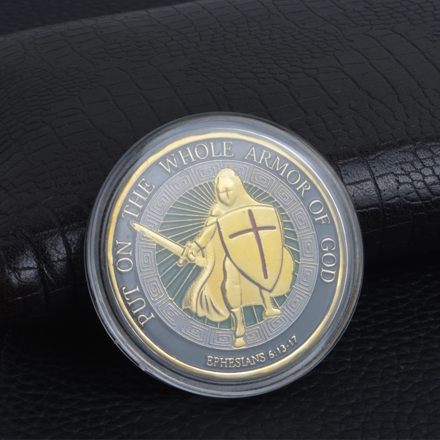 Наденьте всю броню Божию памятную коллекцию монет Подарочные монеты | Дом и сад