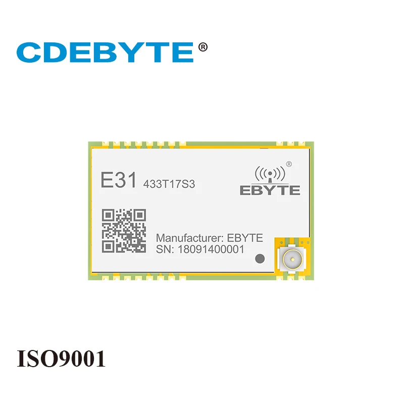 

AX5243 433MHz 17dBm UART FEC SMD IoT E31-433T17S3 CDEBYTE Vhf Wireless Transceiver Module IPEX/Stamp Hole Antenna Long Range 2km