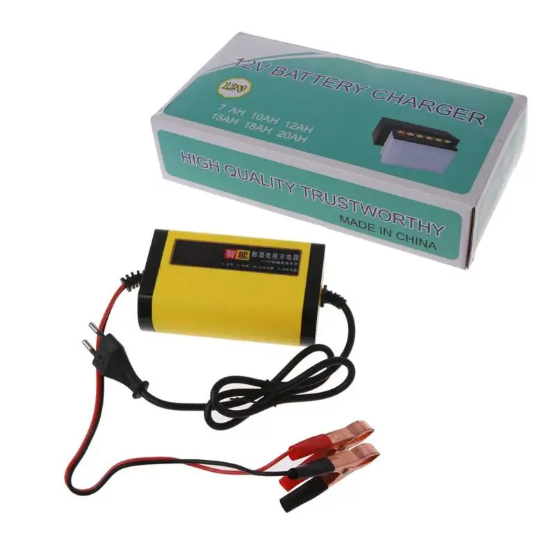 

Car Motorcycle Battery Charger 12V 2A Full Automatic 3 Stages Auto Accessories