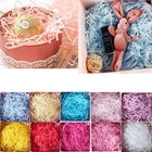 10 г50 г100g Красочные измельченные гофрированная бумажная рафия конфеты Коробки DIY Подарочная коробка для наполнения Материал свадьба украшение дома