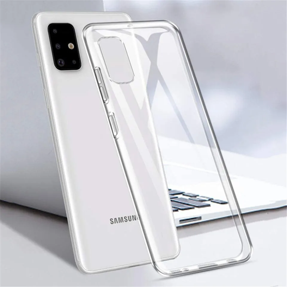 Чехол для Samsung Galaxy A51 A50 A71 A70 A10 A40 S8 S9 S10 S10e S7 edge S20 ultra S20e Note 8 9 10 Plus прозрачный