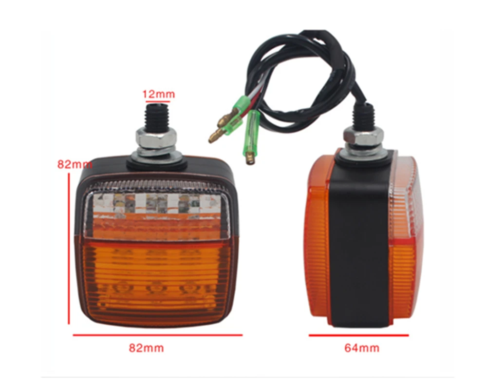 2 шт. светодиодный Квадратный пьедестал стоп для вилочных погрузчиков кабеля