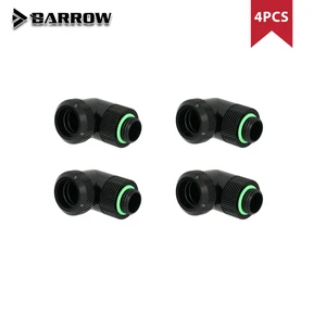 4 шт.лот G14 ''90 градусов OD14mm фитинг для жесткой трубки, ручной Компрессионный фитинг, вращающийся, подходит для наружной жесткой трубки 14 мм