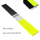 Стрелы Linkboy из чистого карбона, стрелы с валом ID6.2mm позвоночник 300-800, составной традиционный лук и стрелы, стрелы для охоты, стрельба из 612 шт.