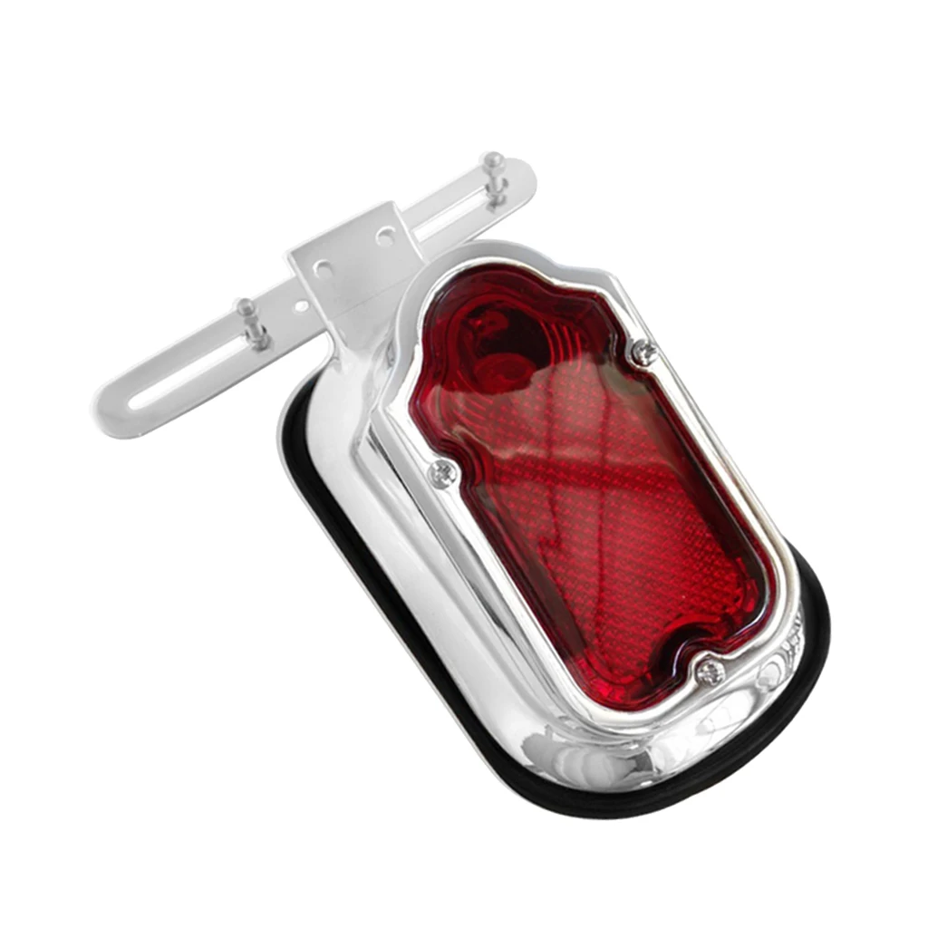 

Motorcycle Integrated Brake Tail Light with Turn Signals License Plate Bracket LED