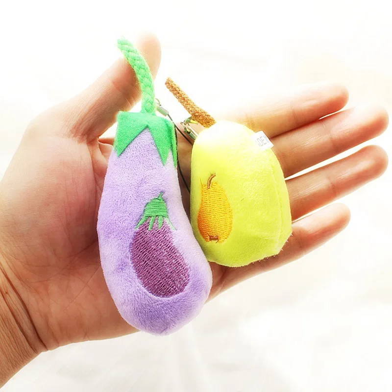 Лучшие продажи для фруктов и овощей плюшевая игрушка мобильный телефон ключ