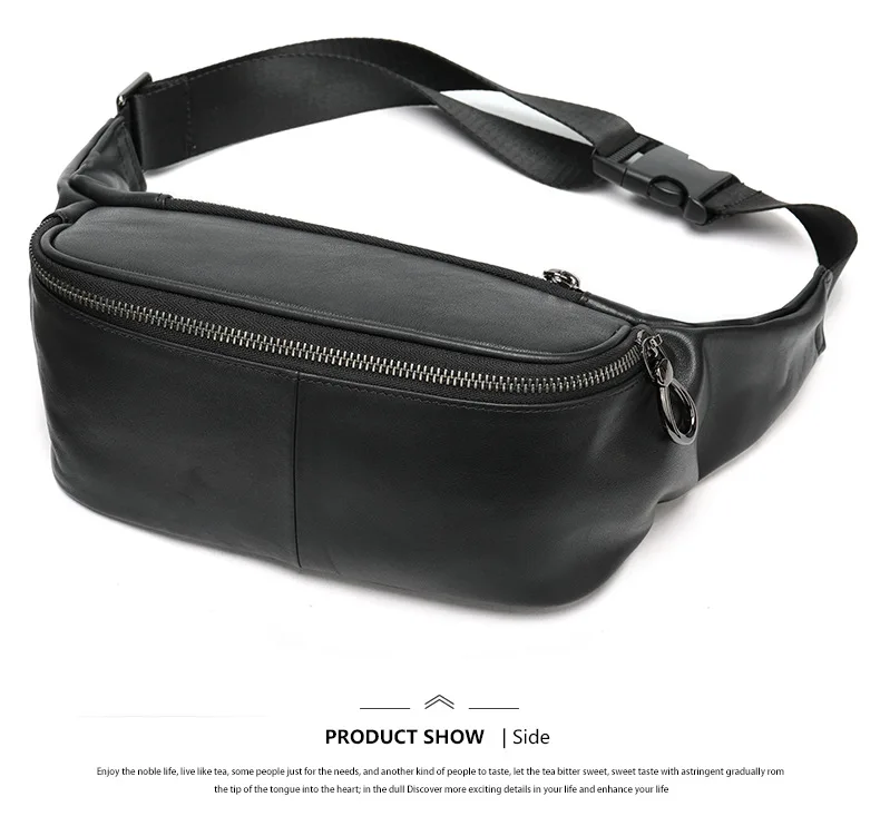 Винтажная Мужская поясная сумка из 100% натуральной воловьей кожи с карманом