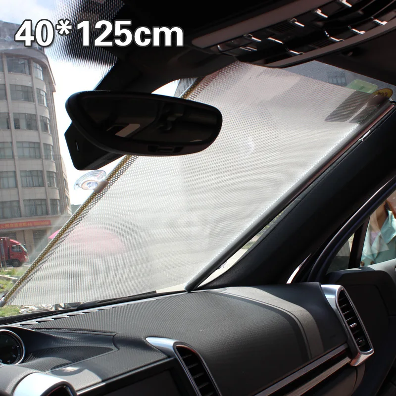 Автоматический выдвижной Автомобильный задний Солнечный Блок 40*125 см|Все для