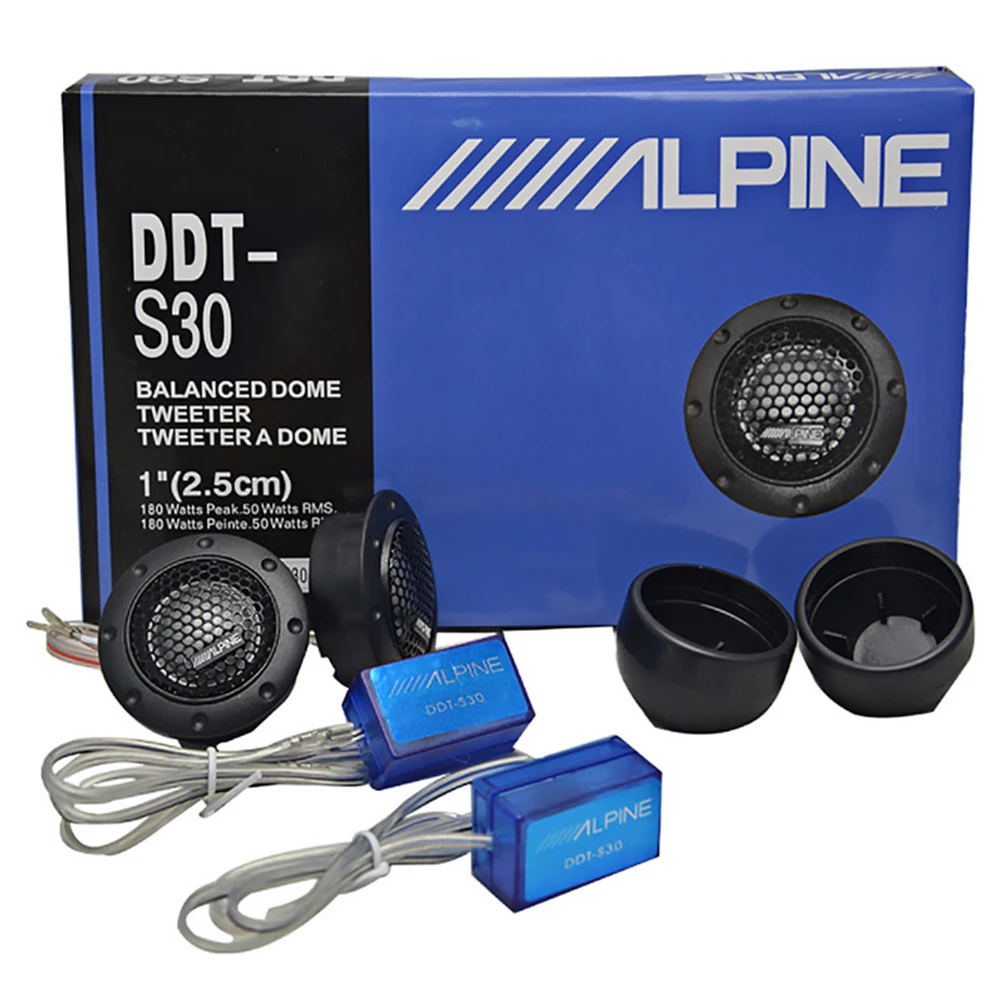 

1Pair Car Tweeter Loudspeaker Silk Film 180W 4Ohm Audio For Car Modification High-Pitched Car Audio Modification Sound Accessory
