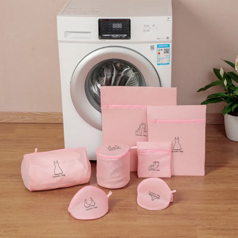 

7-piece Laundry Nursing Bag Bra Bra Wash Bag Socks Underwear Mesh Zipper Underwear Washing Machine Laundry Bag Dirty Laundry Bag