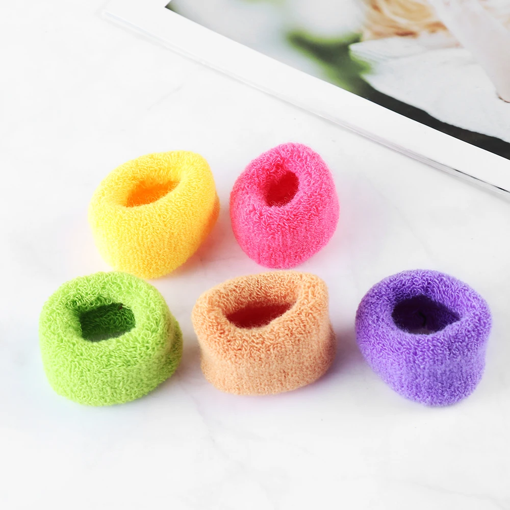 1 шт. разноцветные эластичные резинки для волос конский хвост широкие мягкие