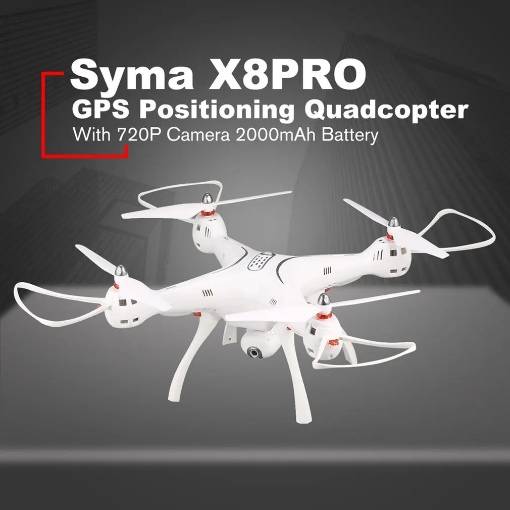 

SYMA X8PRO GPS DRON WIFI FPV with 720P HD Camera Adjustable Camera Drone 6axis Altitude Hold X8 Pro RC Quadcopter RTF MODE2