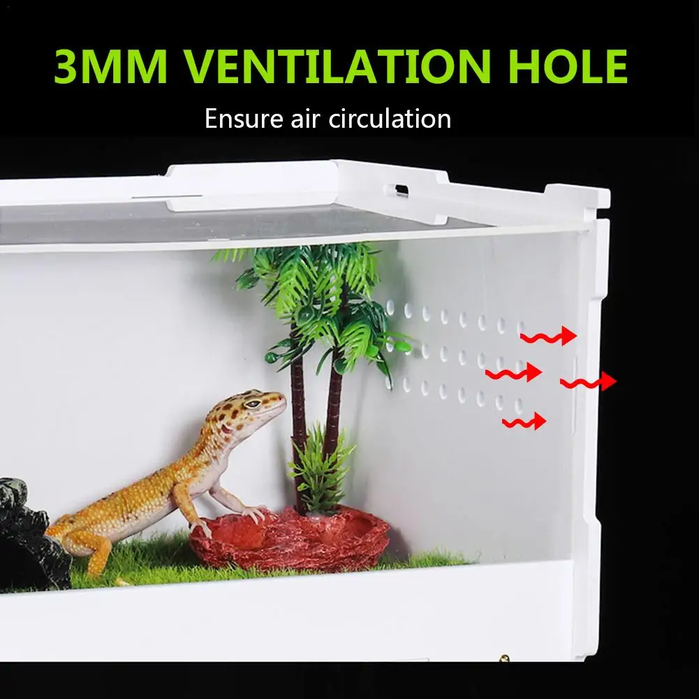 Двухслойная для разведения рептилий коробка рыбоводства домашних животных змей