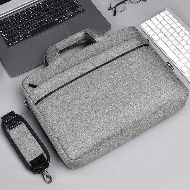 

2020 New Men's Laptop Bag Solid Color Water Repellent Shoulder Messenger Bag Simple Student Travel Computer Bag