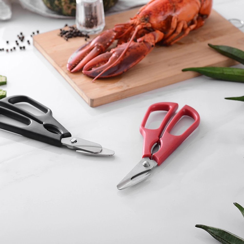 Stainless Steel Seafood Scissors Lobster Fish prawn peeler Shrimp Crab Shears Snip Shells Kitchen seafood Tools | Дом и сад