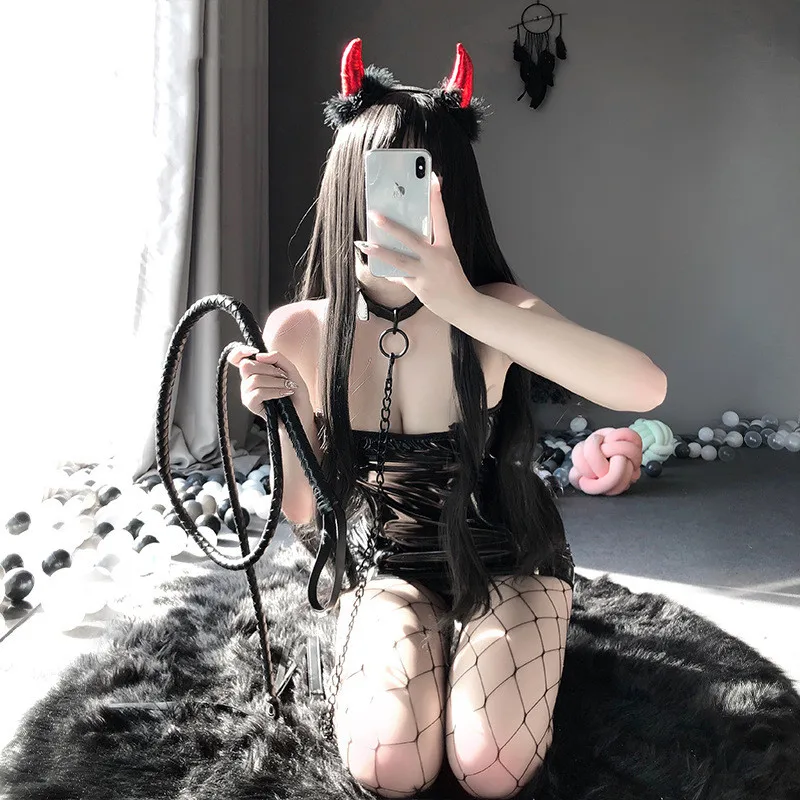 

Сексуальное нижнее белье, сексуальный комплект униформы из лакированной кожи для ночного клуба