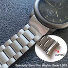 Браслет из нержавеющей стали для смарт-часов Haylou Solar LS05, изогнутый браслет, специально для Xiaomi Haylou Solar Correa