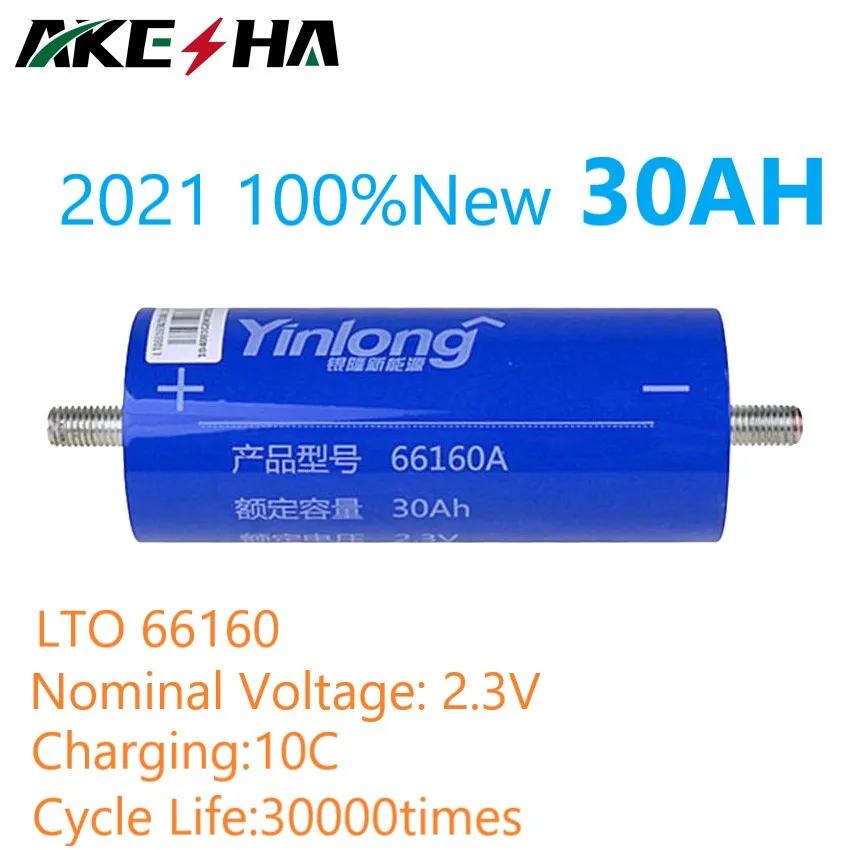 

Fast shipping 6PCS LTO 2.3V 30AH Lithium Titanate Rechargeable Battery For home 10kw Solar system EV Travel power EU US TAX FREE