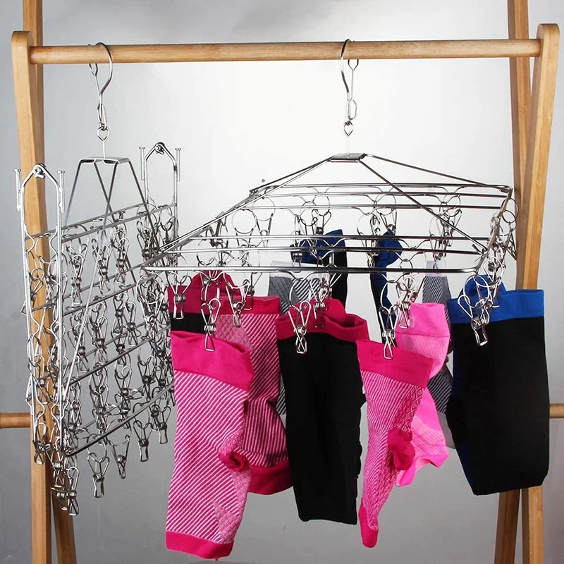 

Clothes Drying Rack for Laundry,Clothes Racks for Hanging Clothes,Laundry Drying Rack for Underwear,Bra,Baby 30 Clips