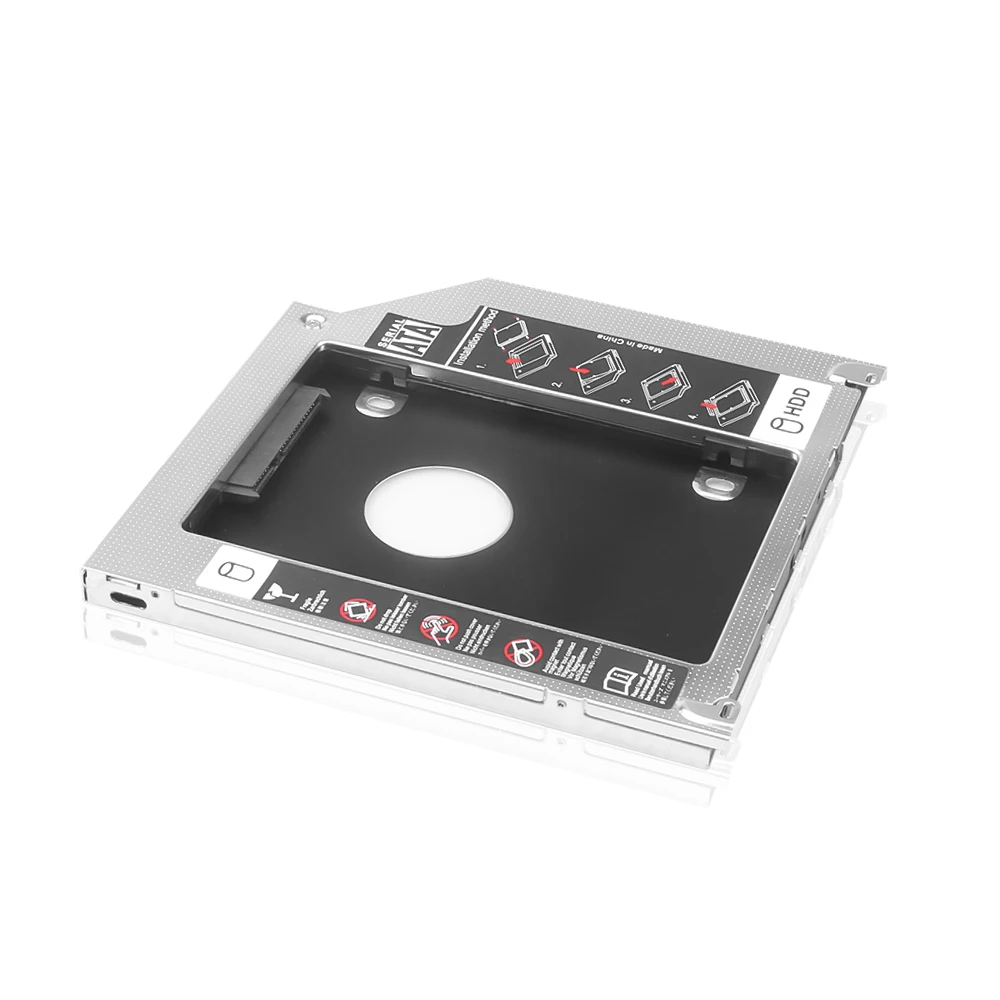 Portable 2.5" 9.5mm SATA 2nd HDD SSD Hard Drive Caddy Adapter For MacBook Pro Unibody A1278 A1286 A1297 CD ROM Optical Bay | Компьютеры
