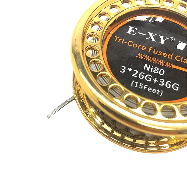 Ni80 3 жилы Fused Clapton с сопротивлением высокой плотности катушки готовые для