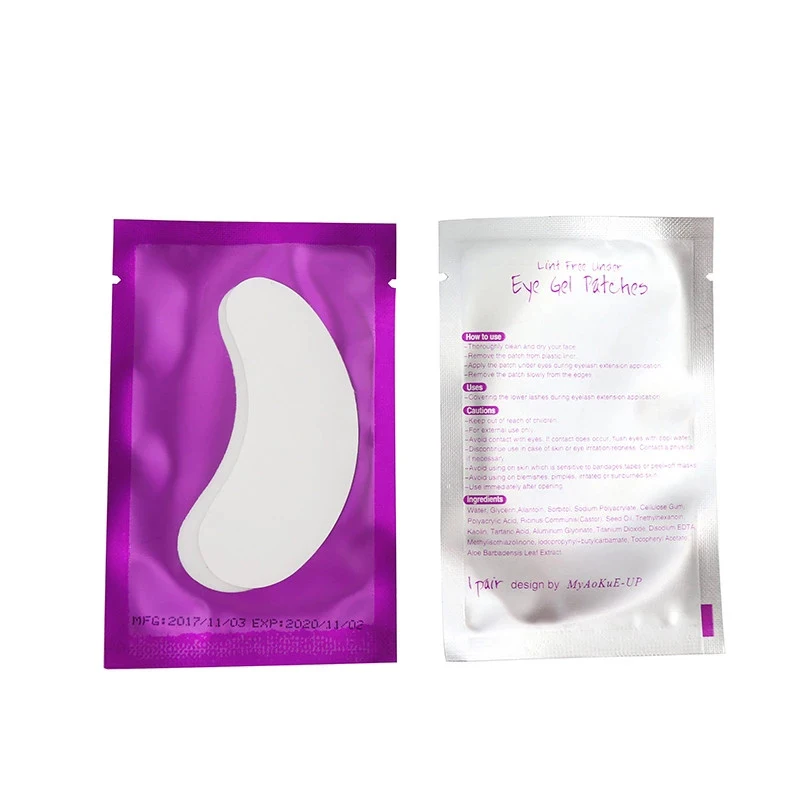 Бумажные накладки для наращивания ресниц 200 пар разноцветные глаз бумажные |