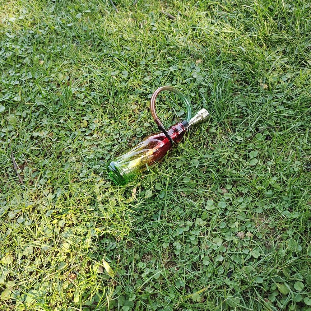 Стеклянная курительная трубка регги цвет Ямайки стеклянная бутылка табачная