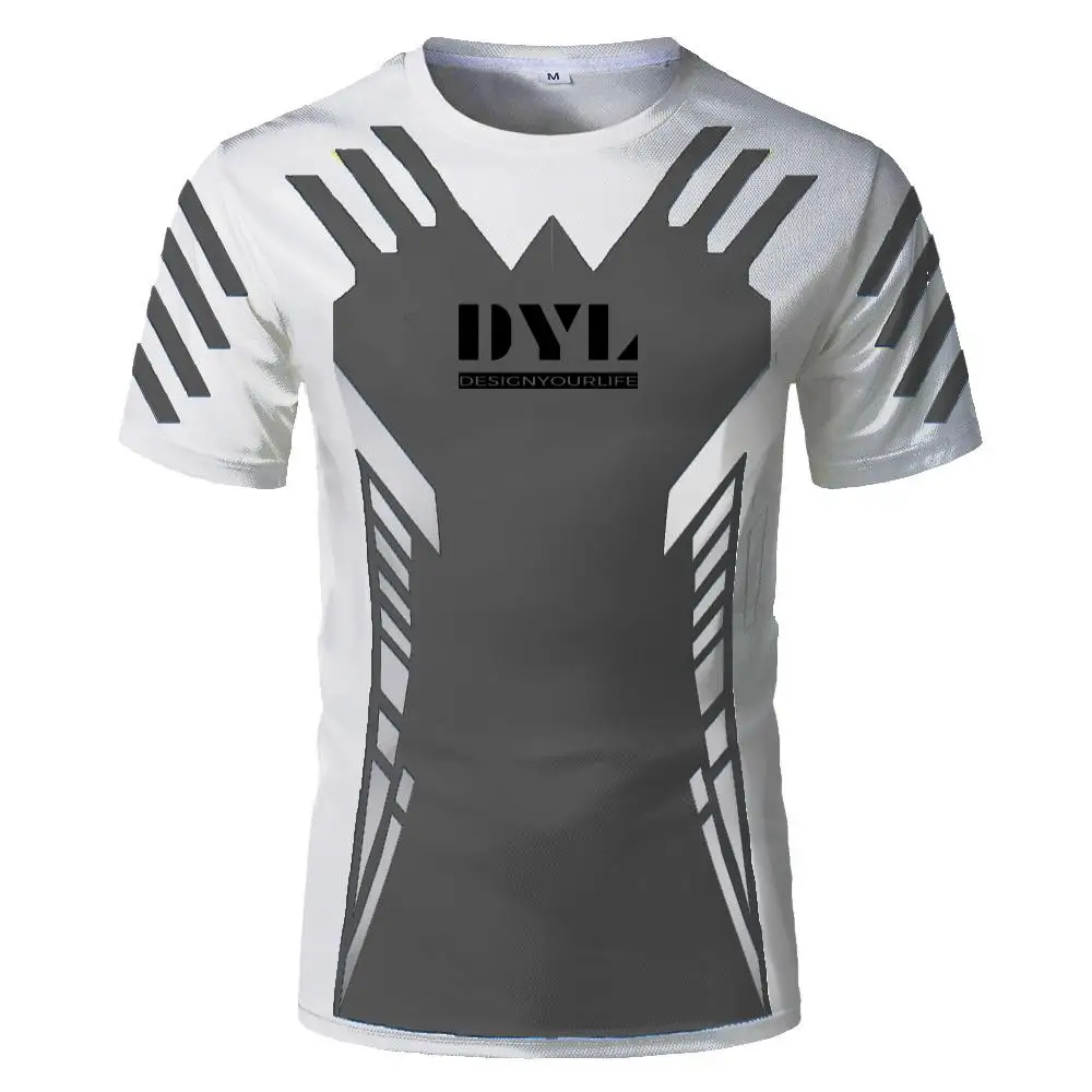 

DIY New 3D Digital Printing Summer Men's Outdoor Sports Cycling Short-Sleeved Lightweight Breathable Casual T-Shirt
