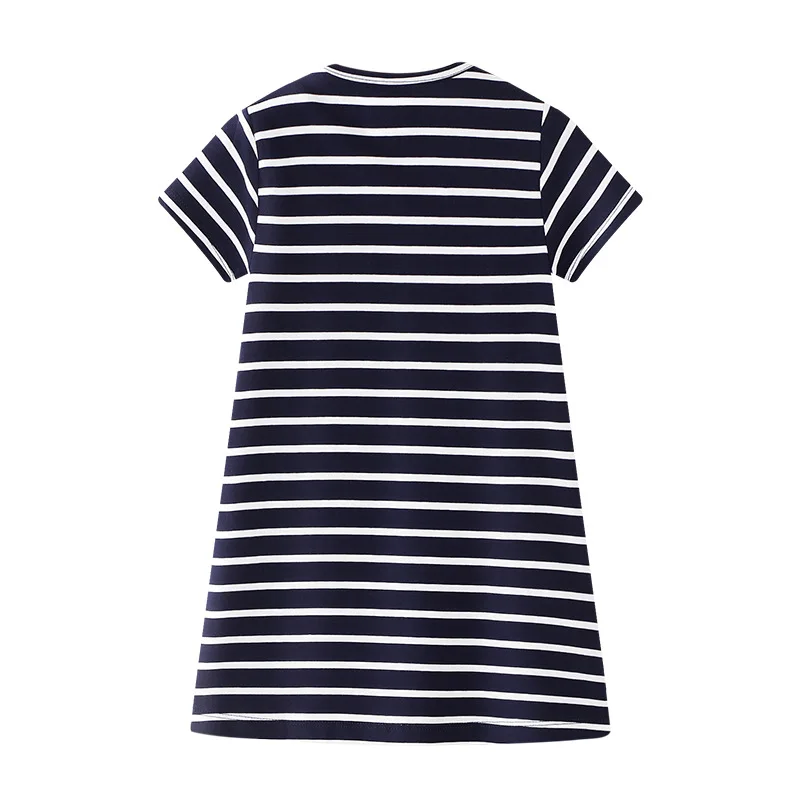 SAILEROAD 2-7Years Apple Applique Girls Dress for Summer Children Kids A-Line Clothes Cotton Baby Girl's Vestido | Детская одежда и