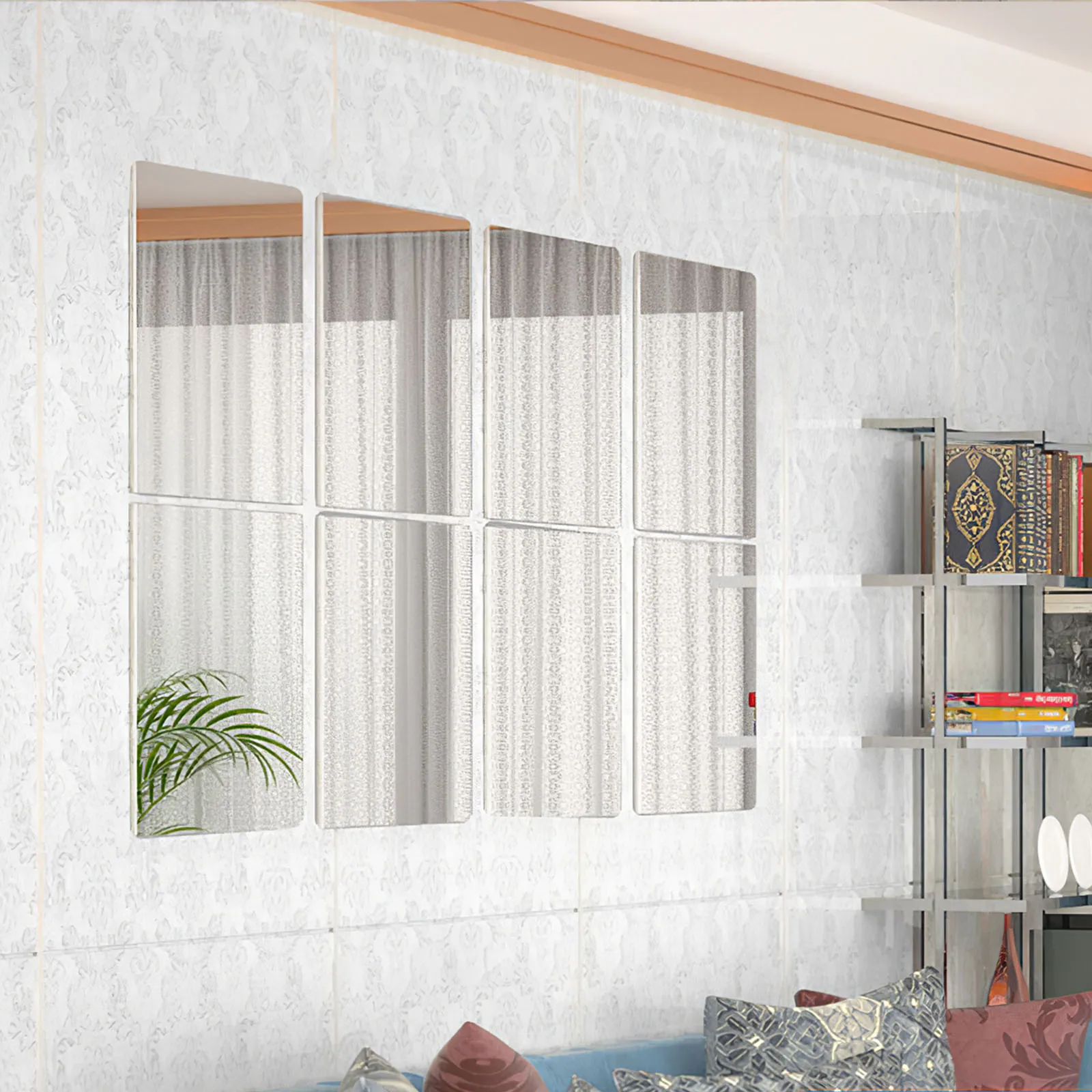 3 шт. акриловые прозрачные зеркальные наклейки на стену|Декоративные зеркала| |