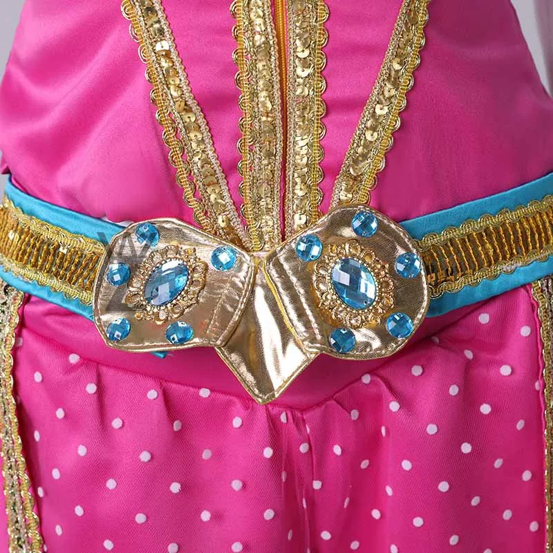 Костюм принцессы жасмин для косплея по фильму Аладдин 2019 красивый костюм с