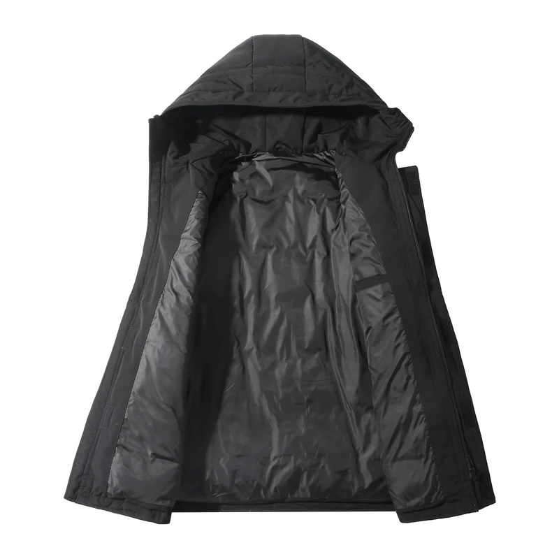 Mew Winter High Quality Mens Thick Hooded Duck Down Jacket Autumn Casual Loose Warm Down Parkas Coat Outwear Solid Tops Clothing